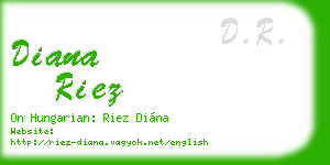 diana riez business card